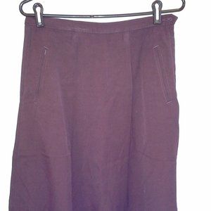 vintage Maroon Eddie Bauer skirt size 10P